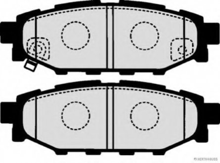 Колодки тормозные Subaru FORESTER (SH) 08-; OUTBACK 03-; XV 12- JAKOPARTS J3617003 (фото 1)