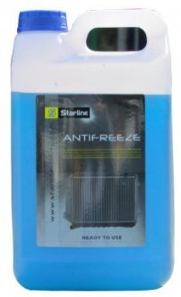 Антифриз / G11 / готовый к применению / -40°С / синий / 4л. STARLINE STAR LINE S ANTIFREEZE -40C 4