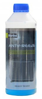 Антифриз / G11 / готовый к применению / -40°С / синий / 1л. STAR LINE S ANTIFREEZE -40C 1 (фото 1)