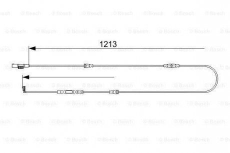 Датчик зносу гальмівних колодок BOSCH 1987473580 (фото 1)