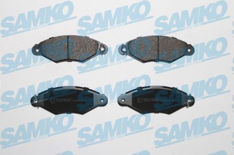 Гальмівні колодки дискові перед. PSA 206/306/Xsara/Renault Kangoo 05.93- SAMKO 5SP661 (фото 1)