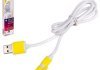 Кабель PULSO USB - Micro USB/Apple 1m yellow (круглый) ELIT UNI VLCP-001Y (фото 2)