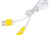 Кабель PULSO USB - Micro USB/Apple 1m yellow (круглый) ELIT UNI VLCP-001Y (фото 3)