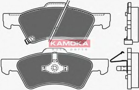 Комплект тормозных колодок, дисковый тормоз KAMOKA JQ1013020 (фото 1)