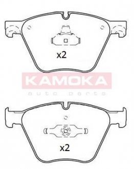 Комплект тормозных колодок, дисковый тормоз KAMOKA JQ101245