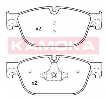 Комплект тормозных колодок, дисковый тормоз KAMOKA JQ101244