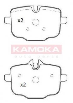 Комплект тормозных колодок, дисковый тормоз KAMOKA JQ101240