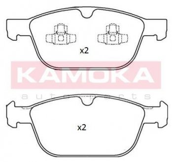 Комплект тормозных колодок, дисковый тормоз KAMOKA JQ101233