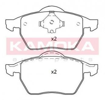 Комплект тормозных колодок, дисковый тормоз KAMOKA JQ101193