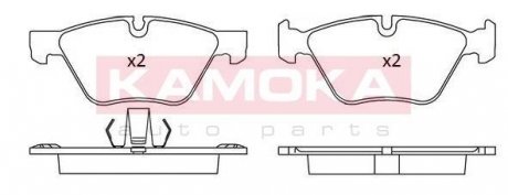 Комплект тормозных колодок, дисковый тормоз KAMOKA JQ101175