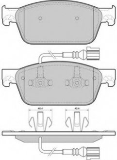 Комплект тормозных колодок, дисковый тормоз FREMAX FBP1672 (фото 1)