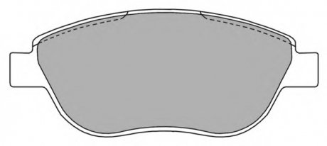 Комплект тормозных колодок, дисковый тормоз FREMAX FBP1219