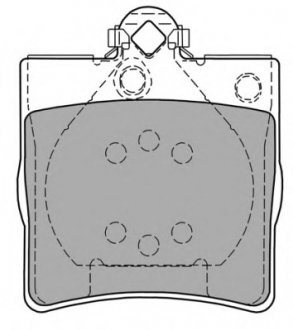 Комплект тормозных колодок, дисковый тормоз FREMAX FBP1139 (фото 1)