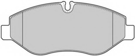 Комплект тормозных колодок, дисковый тормоз FREMAX FBP1715 (фото 1)