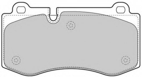 Комплект тормозных колодок, дисковый тормоз FREMAX FBP1569 (фото 1)