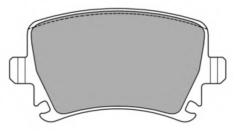 Комплект тормозных колодок, дисковый тормоз FREMAX FBP1371 (фото 1)