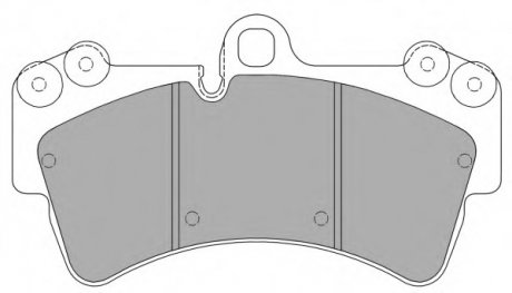Комплект тормозных колодок, дисковый тормоз FREMAX FBP1358