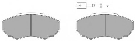 Комплект тормозных колодок, дисковый тормоз FREMAX FBP1293 (фото 1)