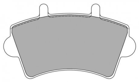Комплект тормозных колодок, дисковый тормоз FREMAX FBP1224 (фото 1)