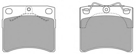 Комплект тормозных колодок, дисковый тормоз FREMAX FBP0842 (фото 1)