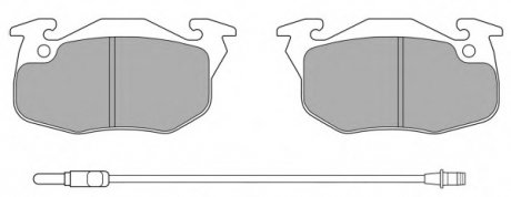 Комплект тормозных колодок, дисковый тормоз FREMAX FBP0464