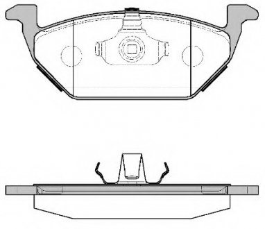 Комплект тормозных колодок, дисковый тормоз WOKING P733300