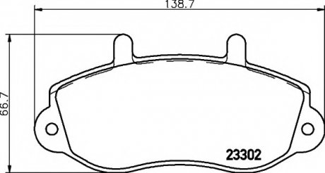 Комплект тормозных колодок, дисковый тормоз MINTEX MDB1993 (фото 1)