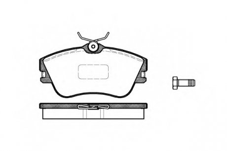 Комплект тормозных колодок, дисковый тормоз WOKING P580300 (фото 1)