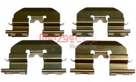 Комплектующие, колодки дискового тормоза METZGER 1091780 (фото 1)