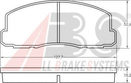 Комплект тормозных колодок, дисковый тормоз A.B.S. ABS 36508