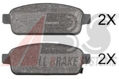 Комплект тормозных колодок, дисковый тормоз. ABS 37790 (фото 1)