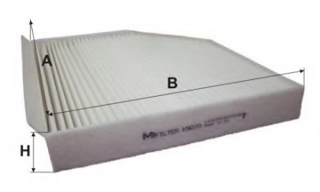 Фільтр салону Audi A4/A5 07-/Q5 08- M-Filter K9070