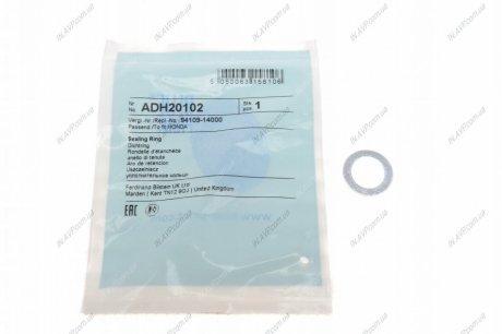 Уплотнительное кольцо, резьбовая пр Blue Print ADH20102