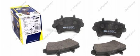 Комплект тормозных колодок, дисковый тормоз ICER Brakes 141442 (фото 1)