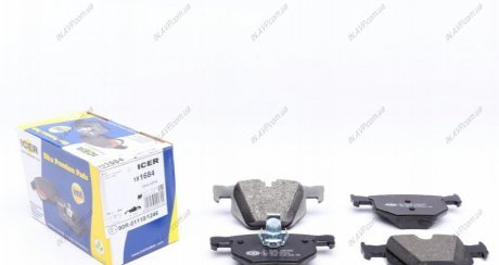 Комплект тормозных колодок, дисковый тормоз ICER Brakes 181684 (фото 1)