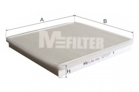 Фильтр, воздух во внутренном пространстве MFILTER M-Filter K916
