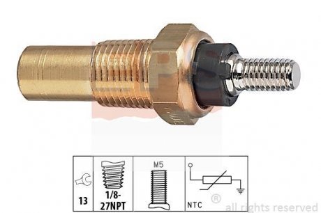 Датчик температуры охлаждающей жидкости EPS Facet 1830124