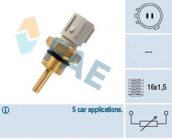 Датчик, температура охлаждающей жидкости FAE 32590