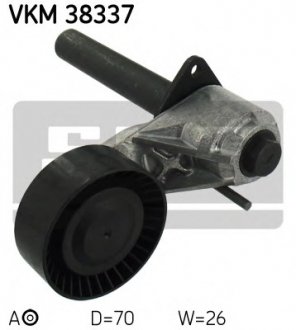 Натяжной ролик, поликлиновой ремінь SKF VKM38337 (фото 1)