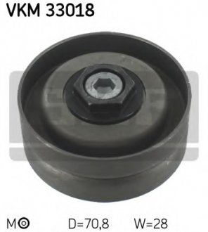 Натяжной ролик, поликлиновой ремінь SKF VKM33018