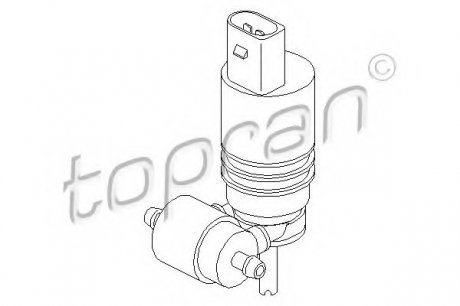 Водяной насос, система очистки окон TOPRAN 107819 (фото 1)
