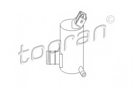 Водяной насос, система очистки окон TOPRAN 300634
