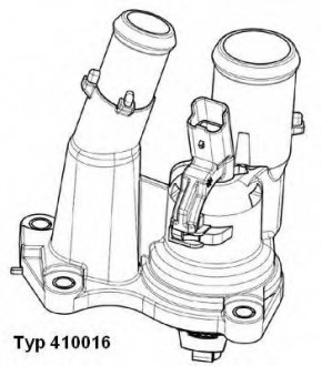 Термостат, охлаждающая жидкость WAHLER 41001698D