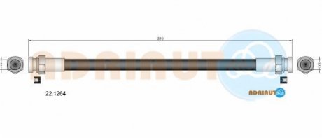 MAZDA Тормозной шланг 323 V 94- Adriauto 221264