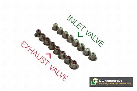 Сальники клапанів Ducato 2.5D/2.8JTD/Boxer 2.8HDi (к-кт) BGA VK6356