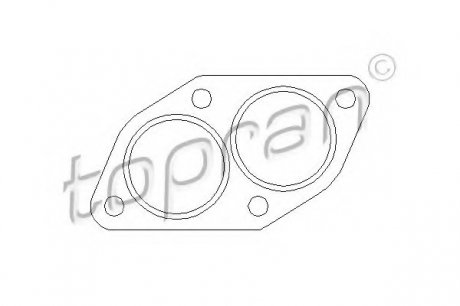 Прокладка, труба выхлопного газа TOPRAN 103608