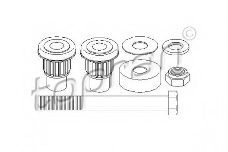 Ремкомплект, направляющий рычаг TOPRAN 400086