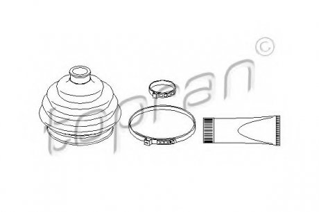 Комплект пылника, приводной вал TOPRAN 108928