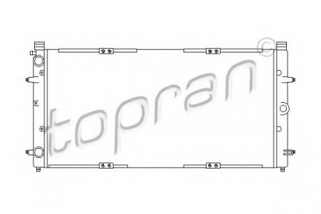 Радіатор, охлаждение двигателя TOPRAN 105746