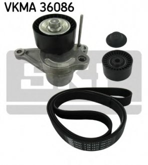 Поликлиновой ременный комплект SKF VKMA36086